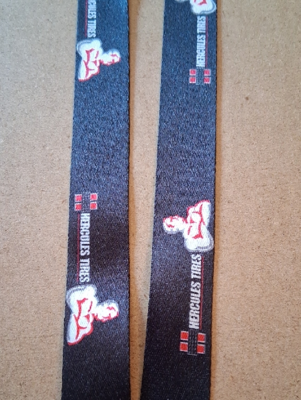 Hercules Black Branded Lanyard with Key Ring